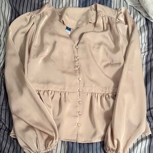 Old Navy Soft Cream Blouse